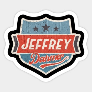Jeffrey Dahmer vintage art Sticker